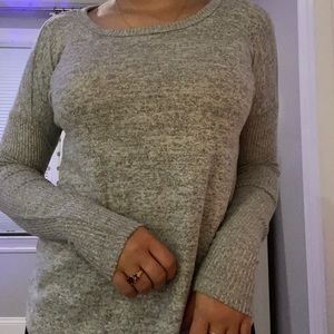 Grey Abercrombie and Fitch “soft AF” sweater